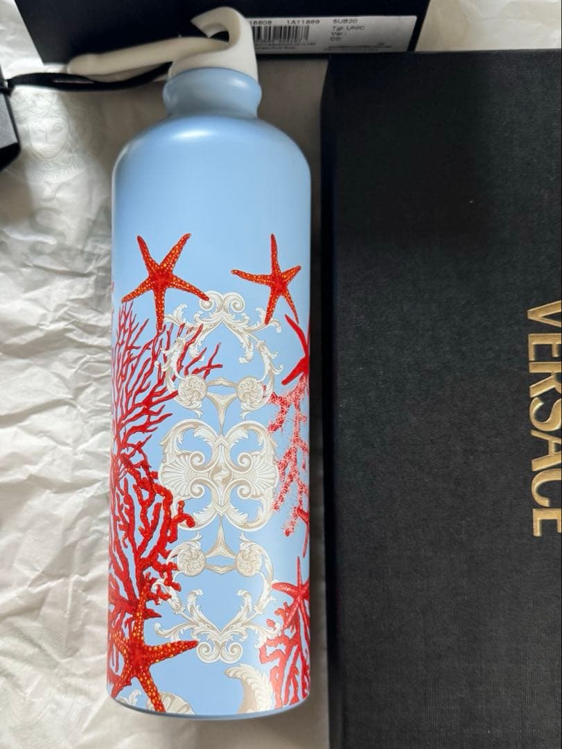 新品未使用 ヴェルサーチVERSACE 海洋モチーフ ボトル　水筒