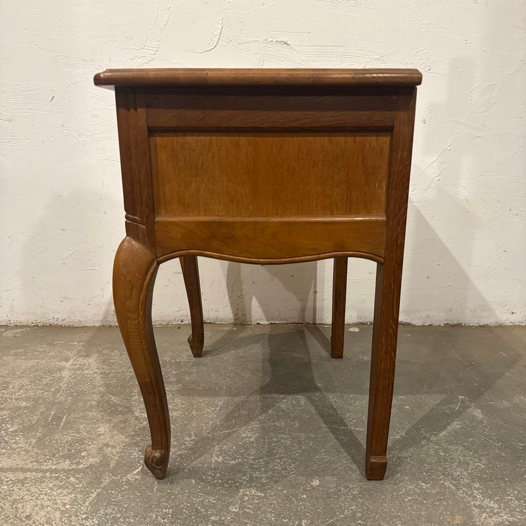 ヴィンテージ　木製サイドテーブル　引き出し付き