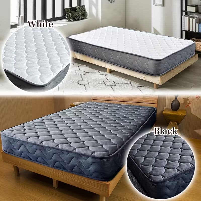 【新品】ブラック マットレス、高級、厚さ21cm、120cm*195cm