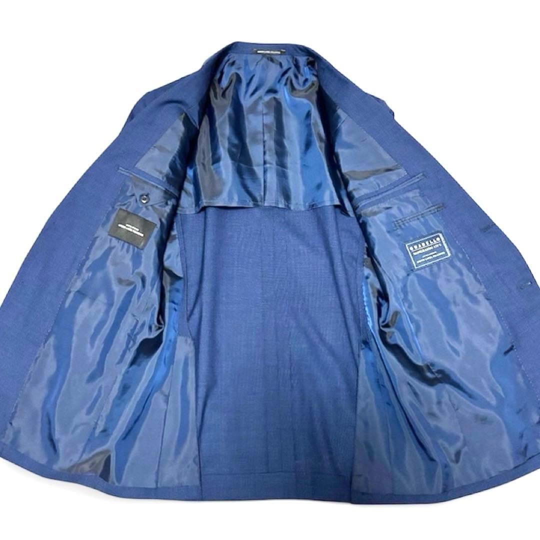 【美品】 グリーンレーベルリラクシング　GUABELLO スーツ　ネイビー　Ｌ