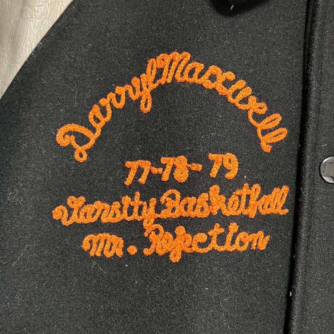 b*8様 HOUSTON バーシティジャケット 袖革 スタジャン ファラオコート