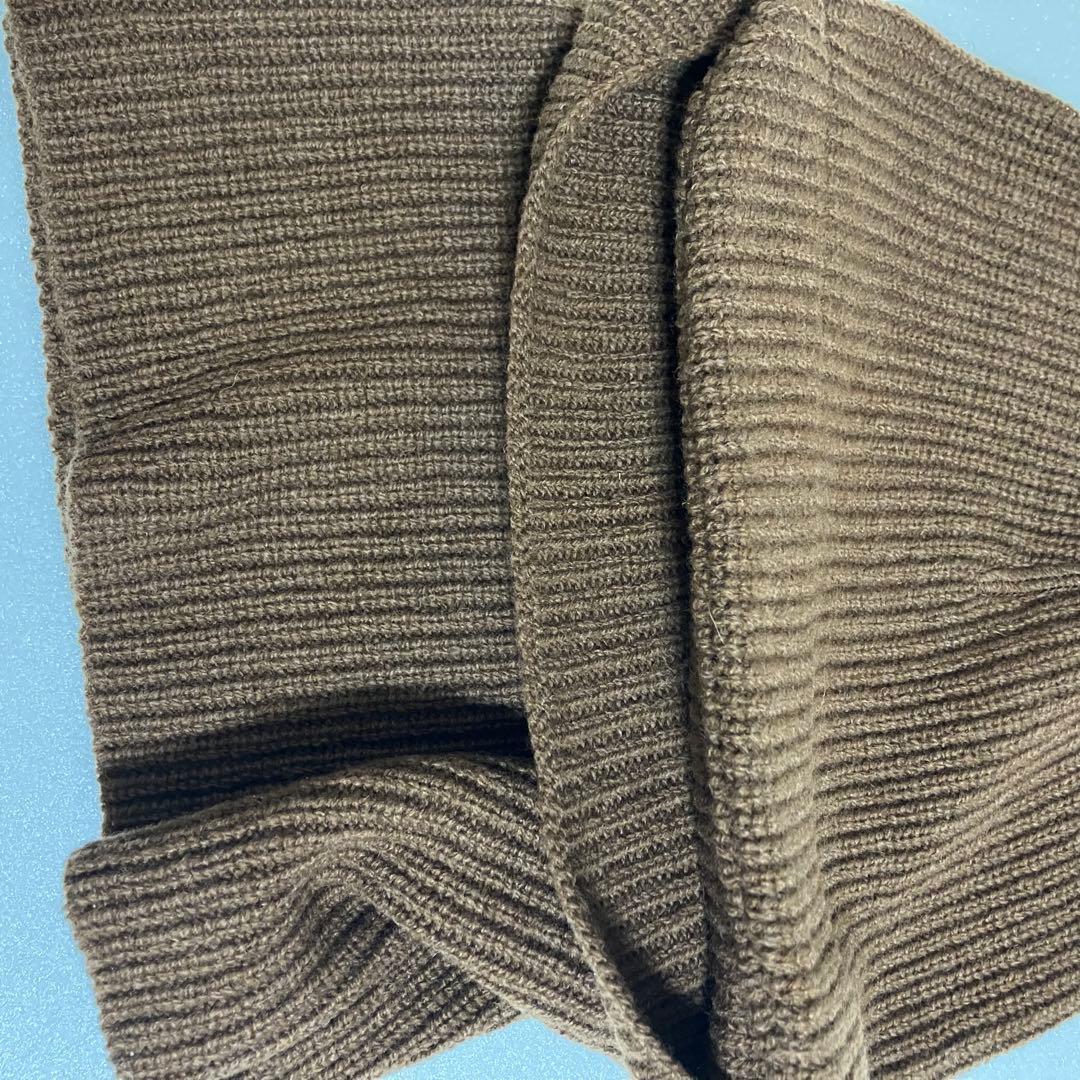 新品　MHL マーガレットハウエル　バラクラバ　ブラウン　茶色　毛100%