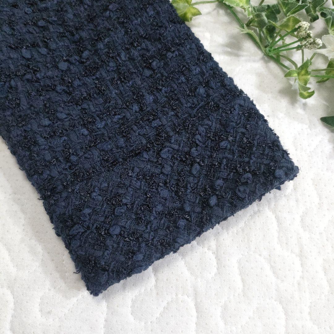 ハンガー付き美品✨FOXEY　パールボタンツイードジャケット　ネイビー　38