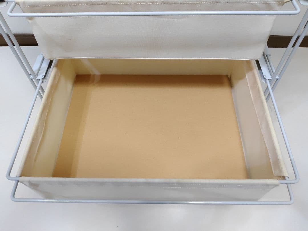 無印良品 スチールユニットシェルフ 帆布バスケットセット 幅56cm