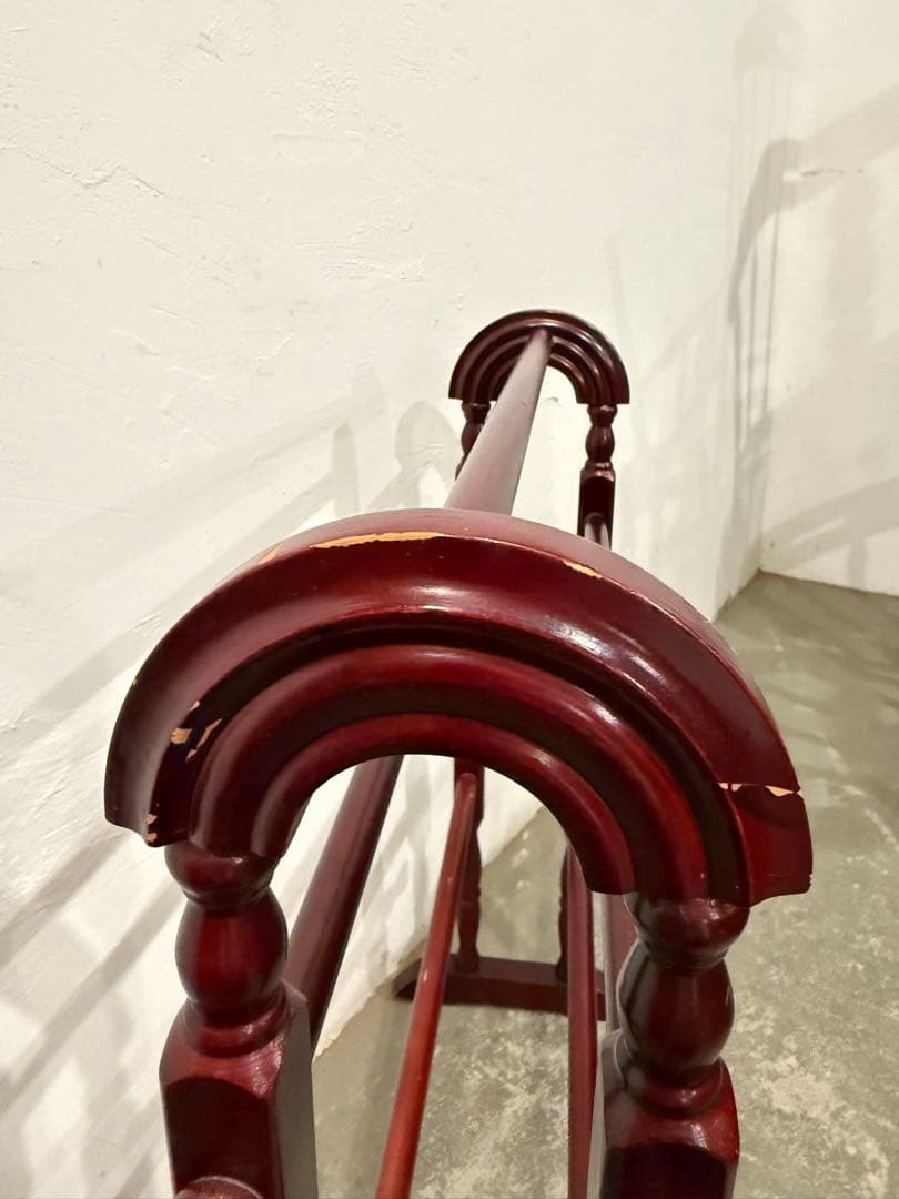 年末年始saleビンテージ　ペイント　木製タオルハンガー　アンティーク