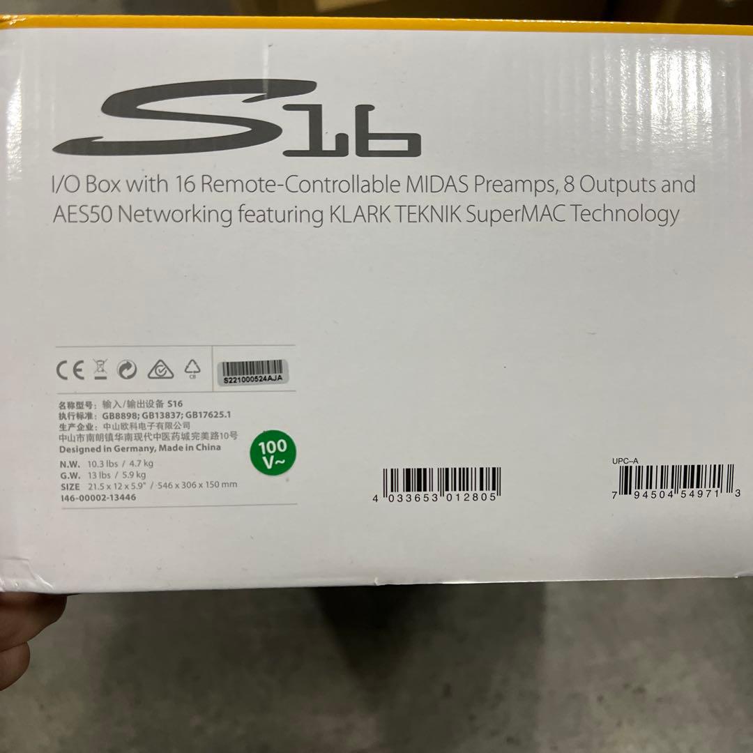 配信機器・PA機器・レコーディング機器 Behringer s16