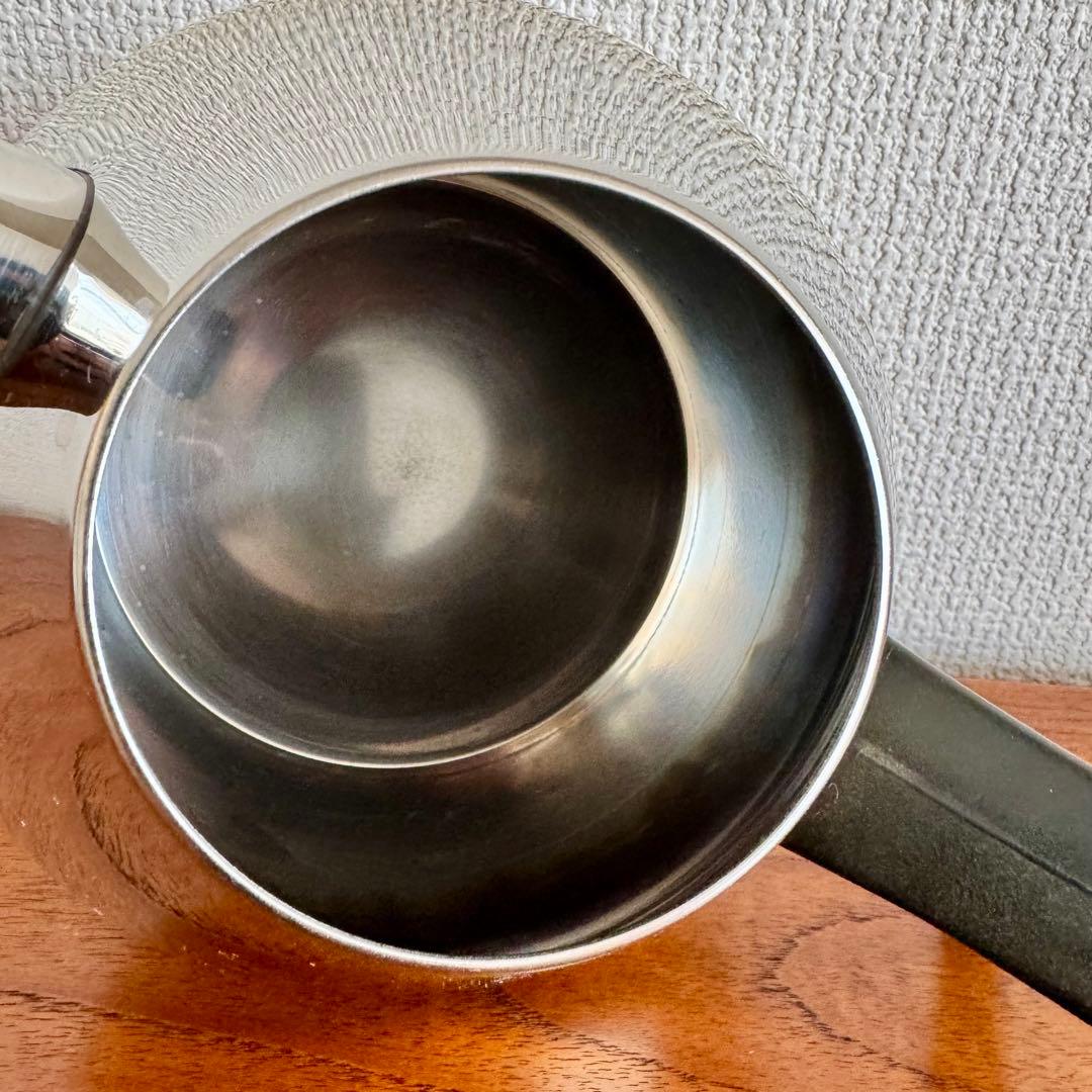 北欧ヴィンテージ　ステンレスケトル　やかん