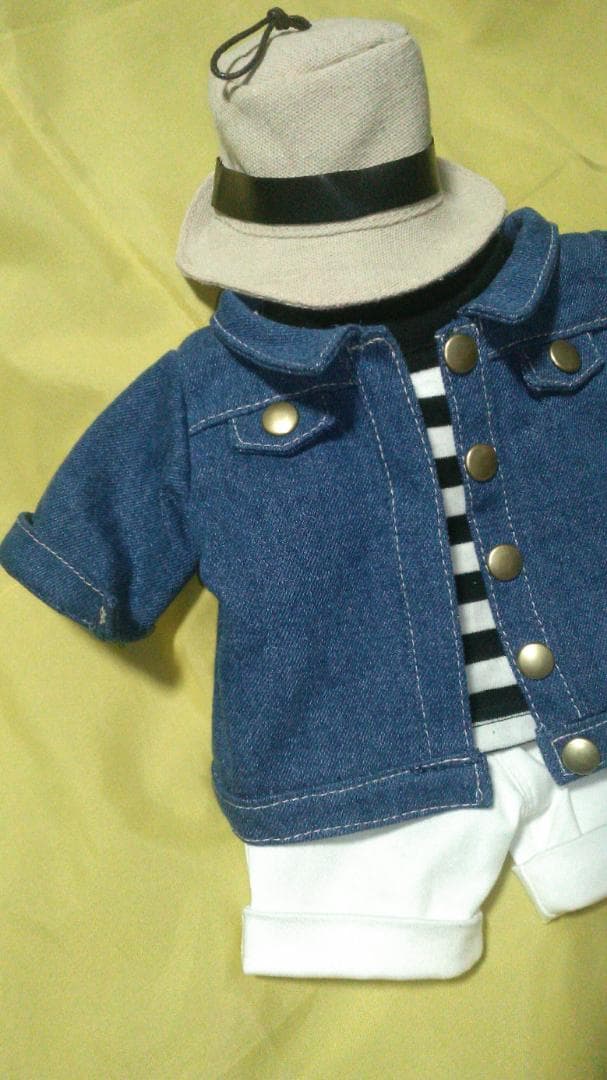 Moroha　イミンホ　ミノミ＆キーリングミノミ服　デニムジャケットセット