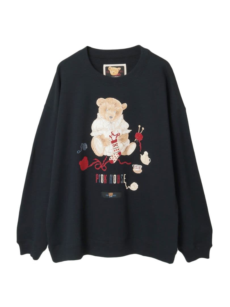 ピンクハウス　くまプリント トレーナー　スウェット