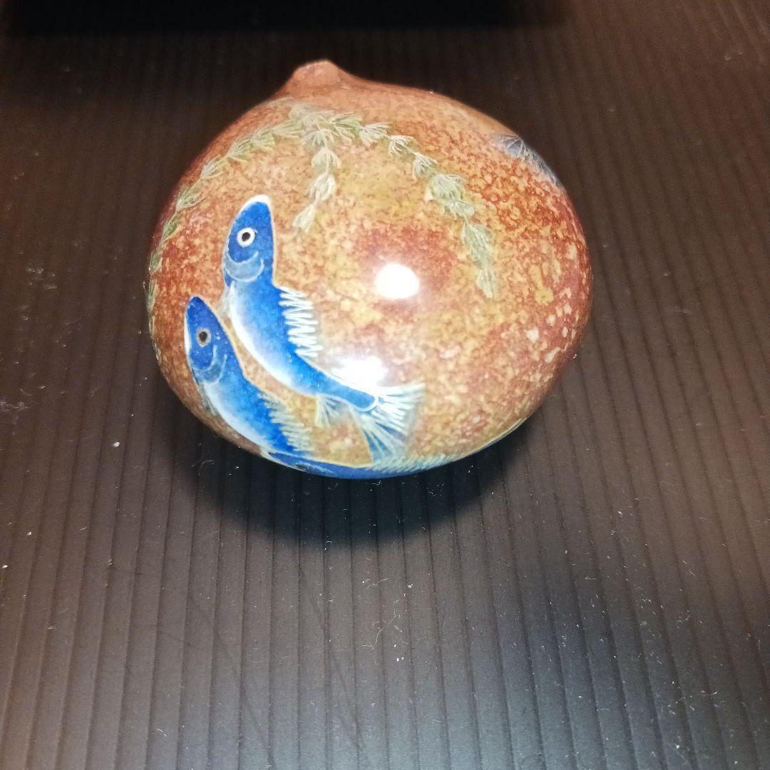 時代提げ物　書道具　金装飾　水滴