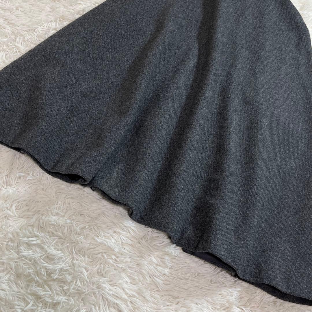 A.P.C. ケープコート ウール ポンチョ ダークグレー