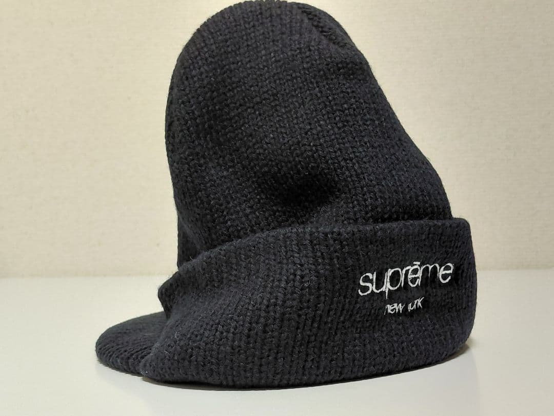 【新品・未着用・つば付き】　Supreme　Radar　Beanie　Black