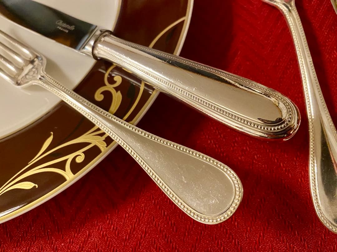 【spaceさま専用商品】クリストフル パール ナイフ・フォーク ペアセット