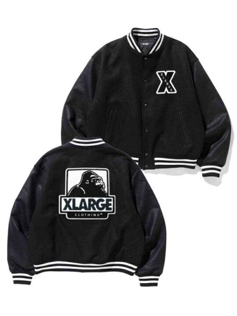 XLARGE スタジャン　ブラック 黒　サイズ　L