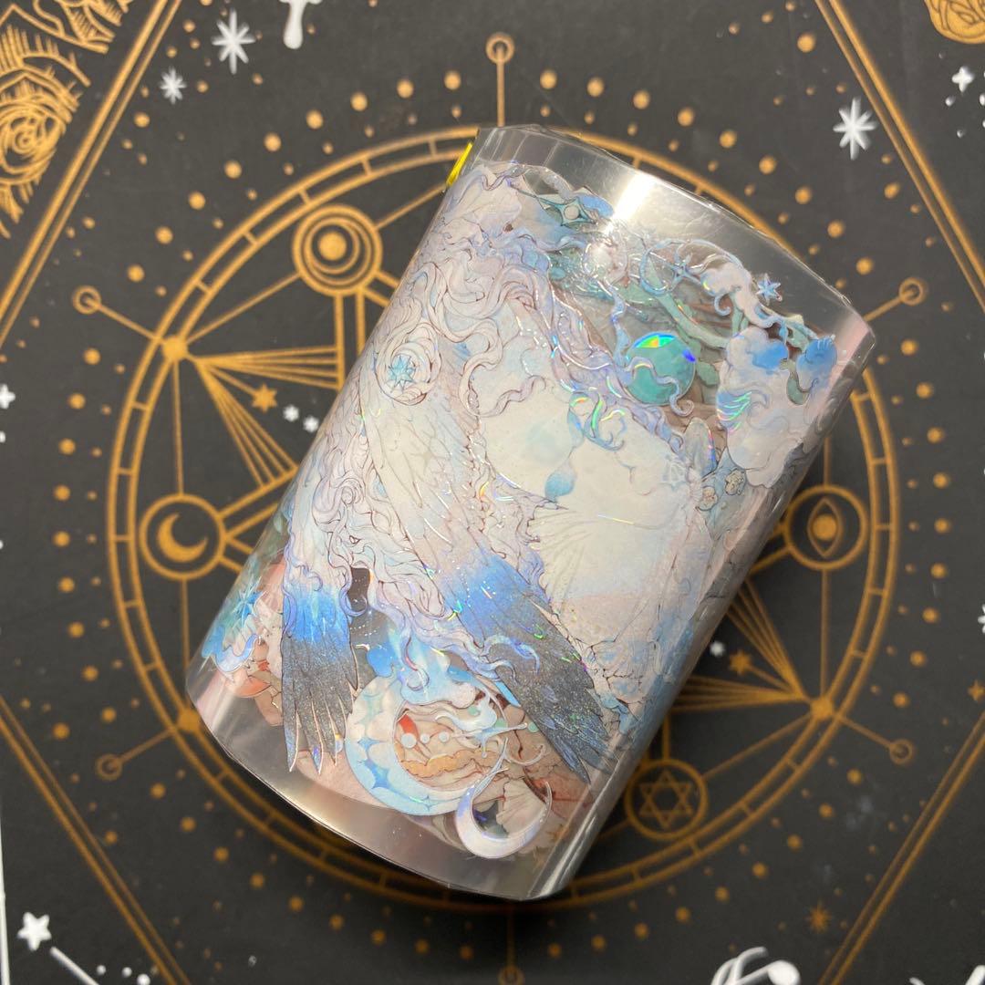 【K】海外　10m巻　貝殻光マスキングテープ　人物系/動物系