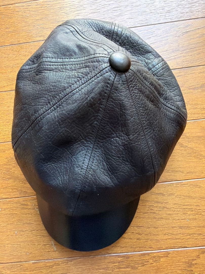 THE REAL McCOY'S レザー キャスケット 帽子 7 3/4