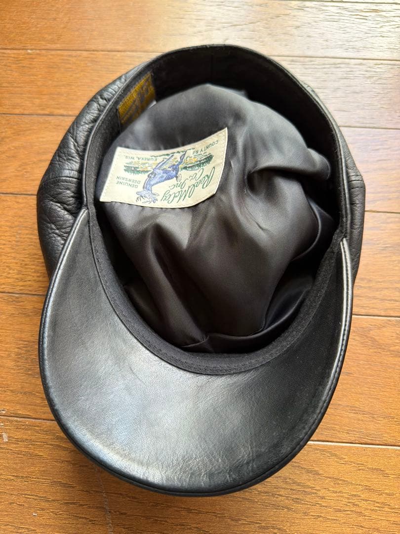 THE REAL McCOY'S レザー キャスケット 帽子 7 3/4
