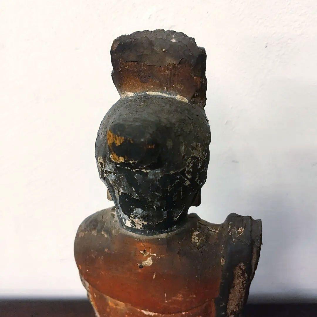 仏教美術  木彫  神像  仏像  時代  アンティーク