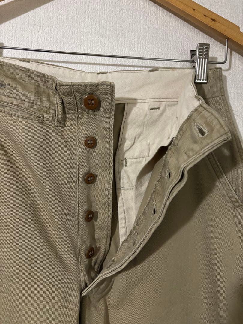40s US ARMY 45カーキ チノ アーミーチノ 軍パン 軍チノ