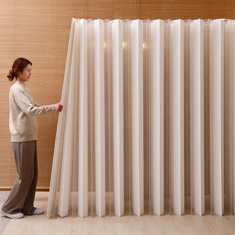 折りたたみパーテーション間仕切り高さ1.8ｍ長さ2ｍ-3ｍ組立不要目隠し区切り