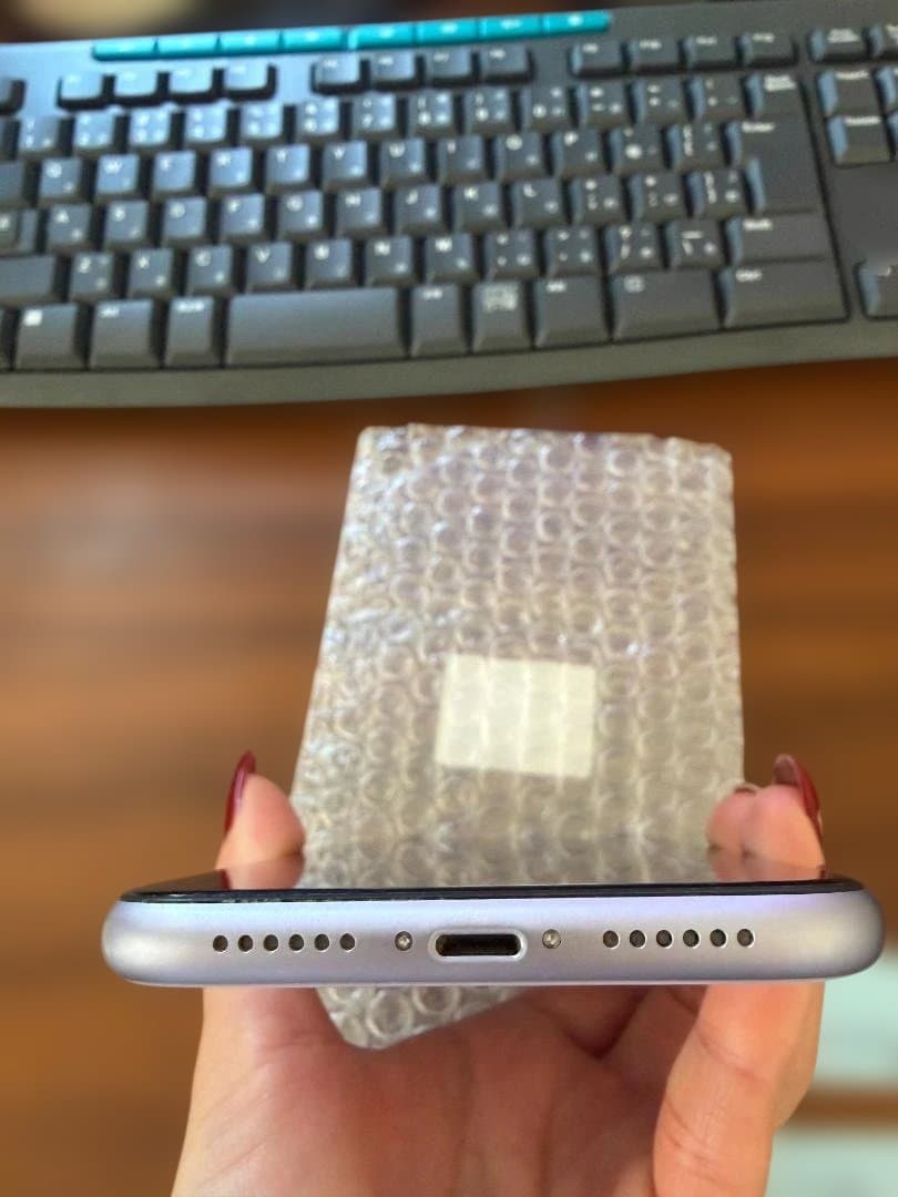 ★美品★ iPhone 11 紫 128GB SIMフリー/バッテリー100%