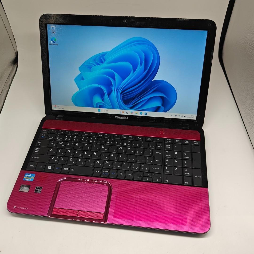 【東芝】T552 高速i7 SSD256GB 8GB ピンク ノートPC