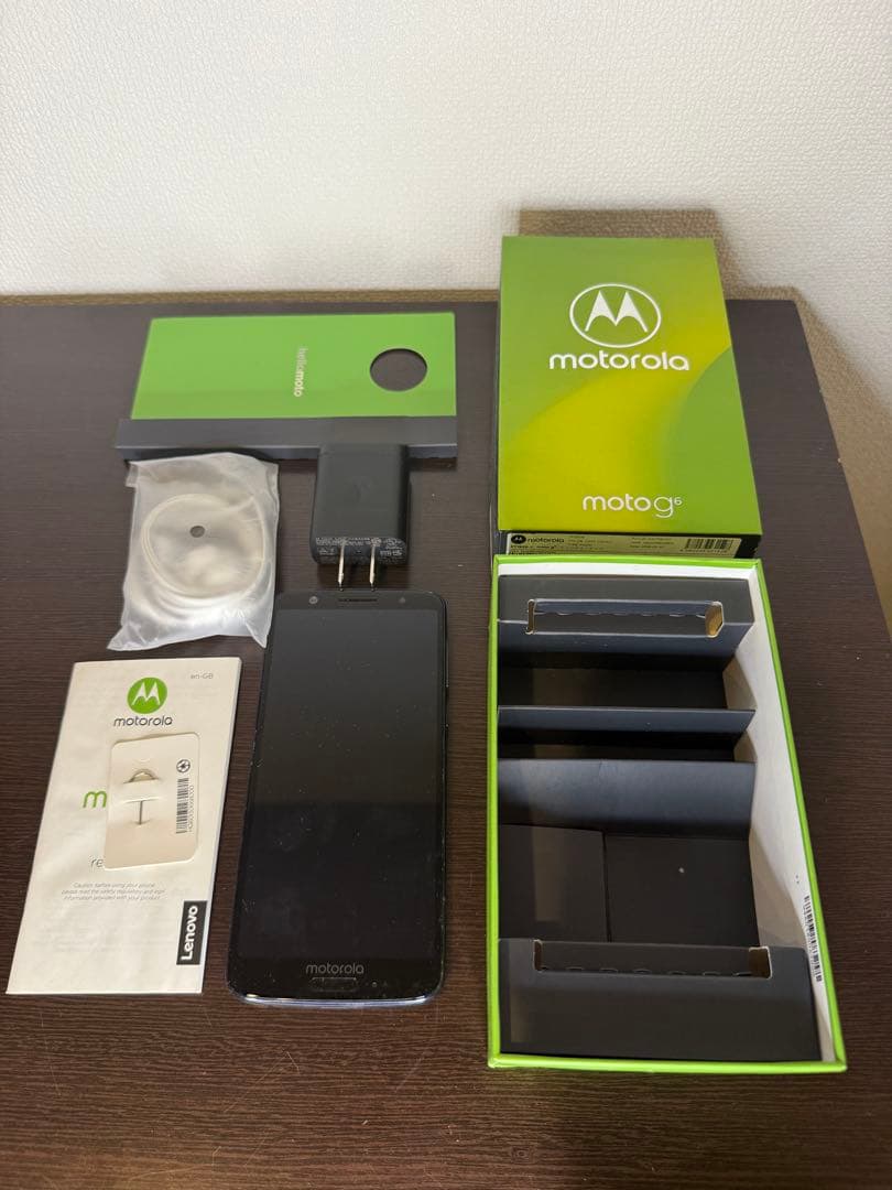 【値下げしました！】motorola motog6 ブラック 本体 充電器付き