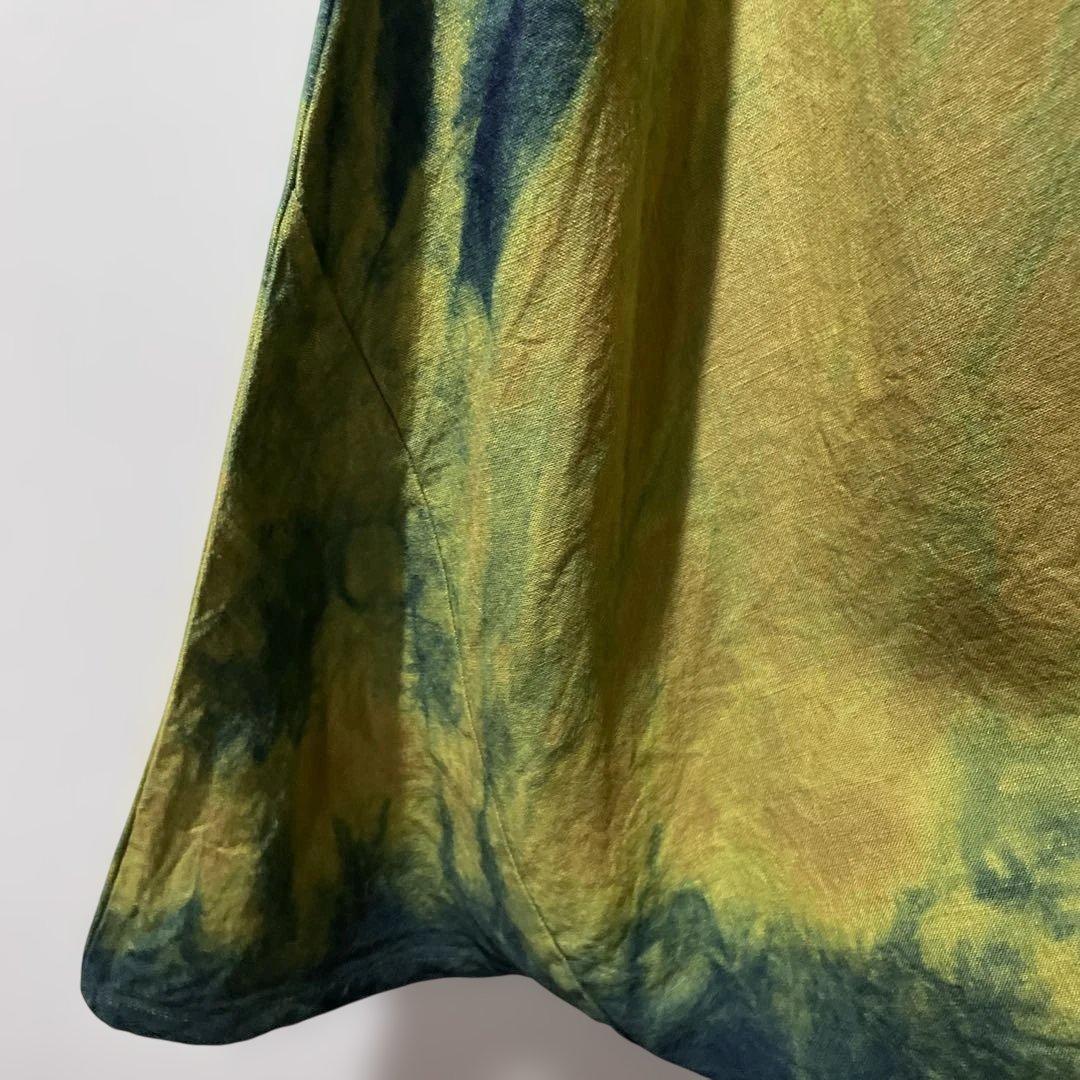 藍染　SOU・SOU 富士　L 麻のパンツ　むらくも染　USED 麻100%