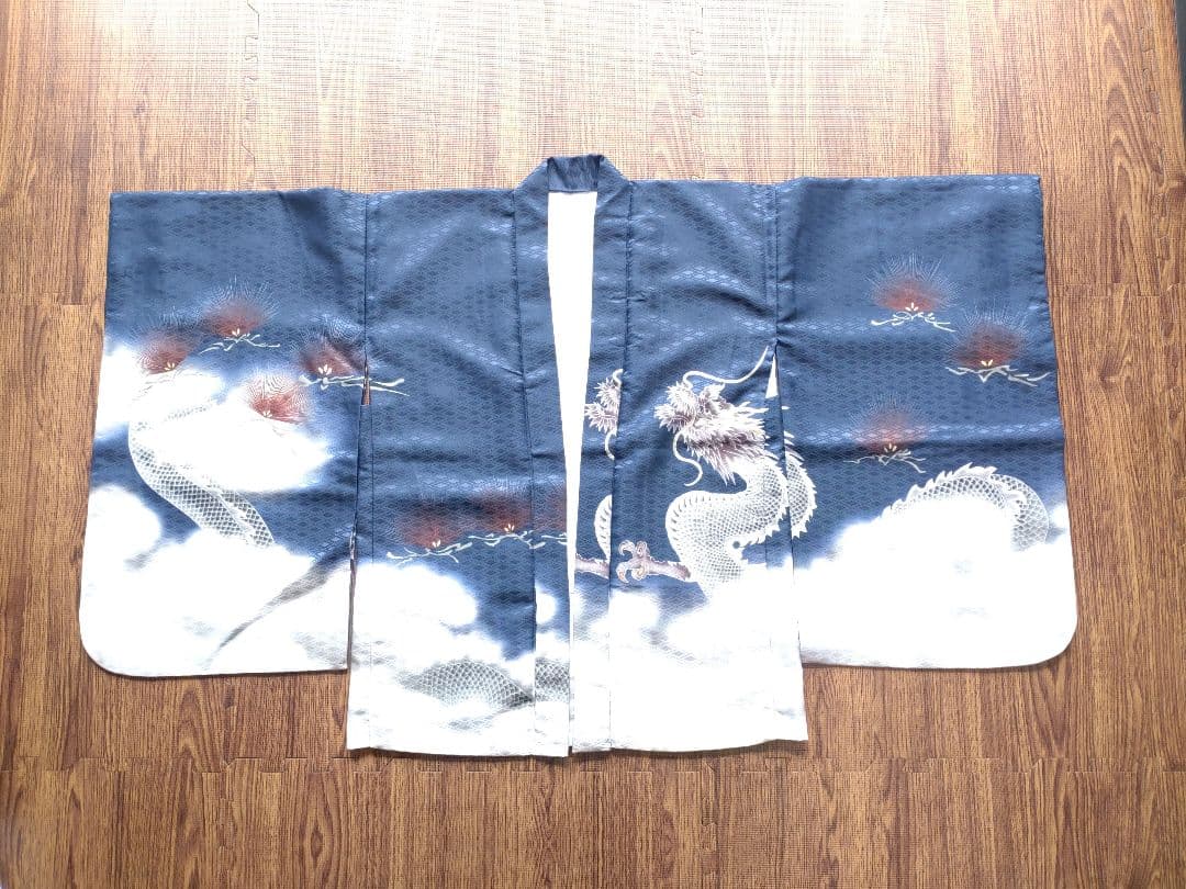 【男の子】京越卸屋　七五三 豪華安心12点フルセット 鷹龍-紺+銀