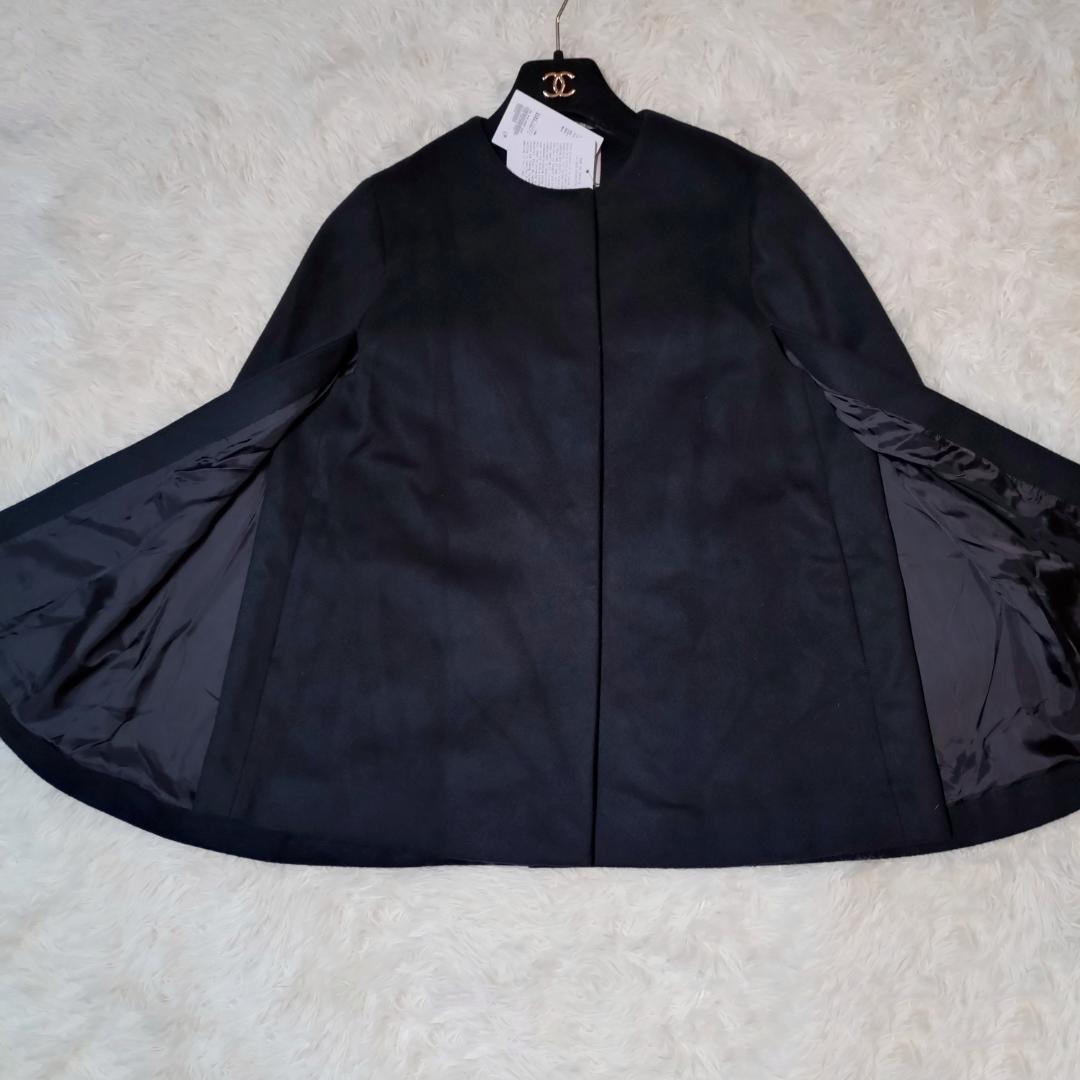 新品✨　ユナイテッドアローズ　ポンチョ　ショート ケープコート ブラック