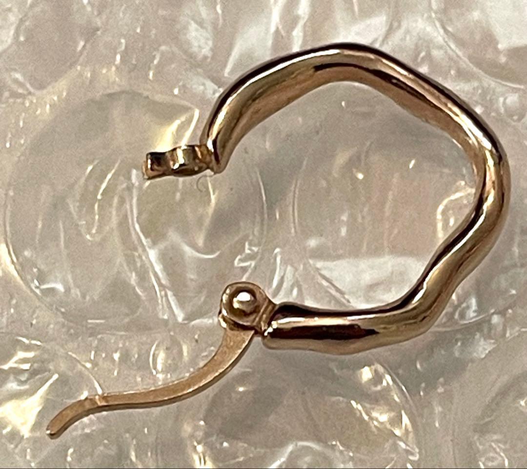 eye エテ K18 フープピアス 925 ピンクゴールド系
