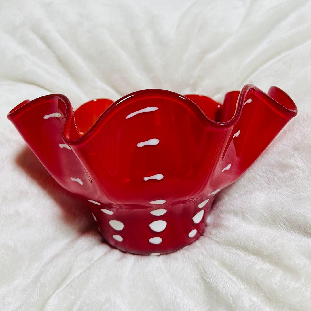 ミッドセンチュリー 水玉 フラワーベース ドット柄 花瓶　レトロポップ