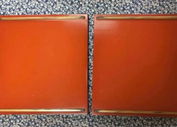 骨董品  明治時代 輪島塗平蒔絵重箱