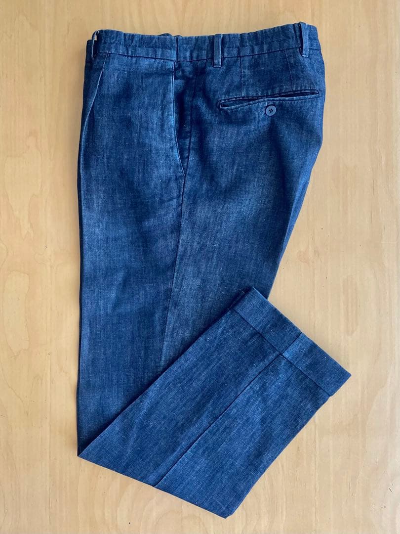 LARDINI ラルディーニ コットンリネン デニムスーツ