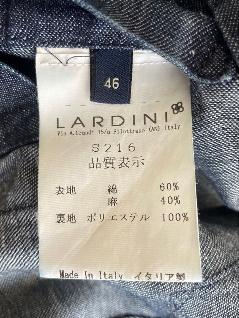LARDINI ラルディーニ コットンリネン デニムスーツ