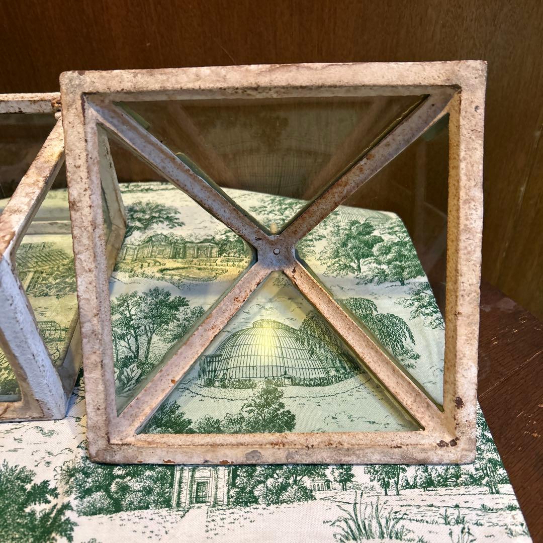 極めて貴重 ワンダーデコールホワイトアイアンヴィクトリアン様式ガーデンクロッシュ