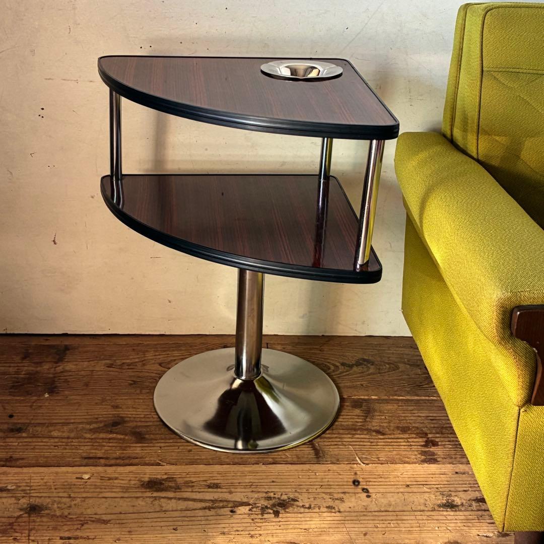 国産ヴィンテージ レトロ コーナーテーブル ミッドセンチュリー スペースエイジ