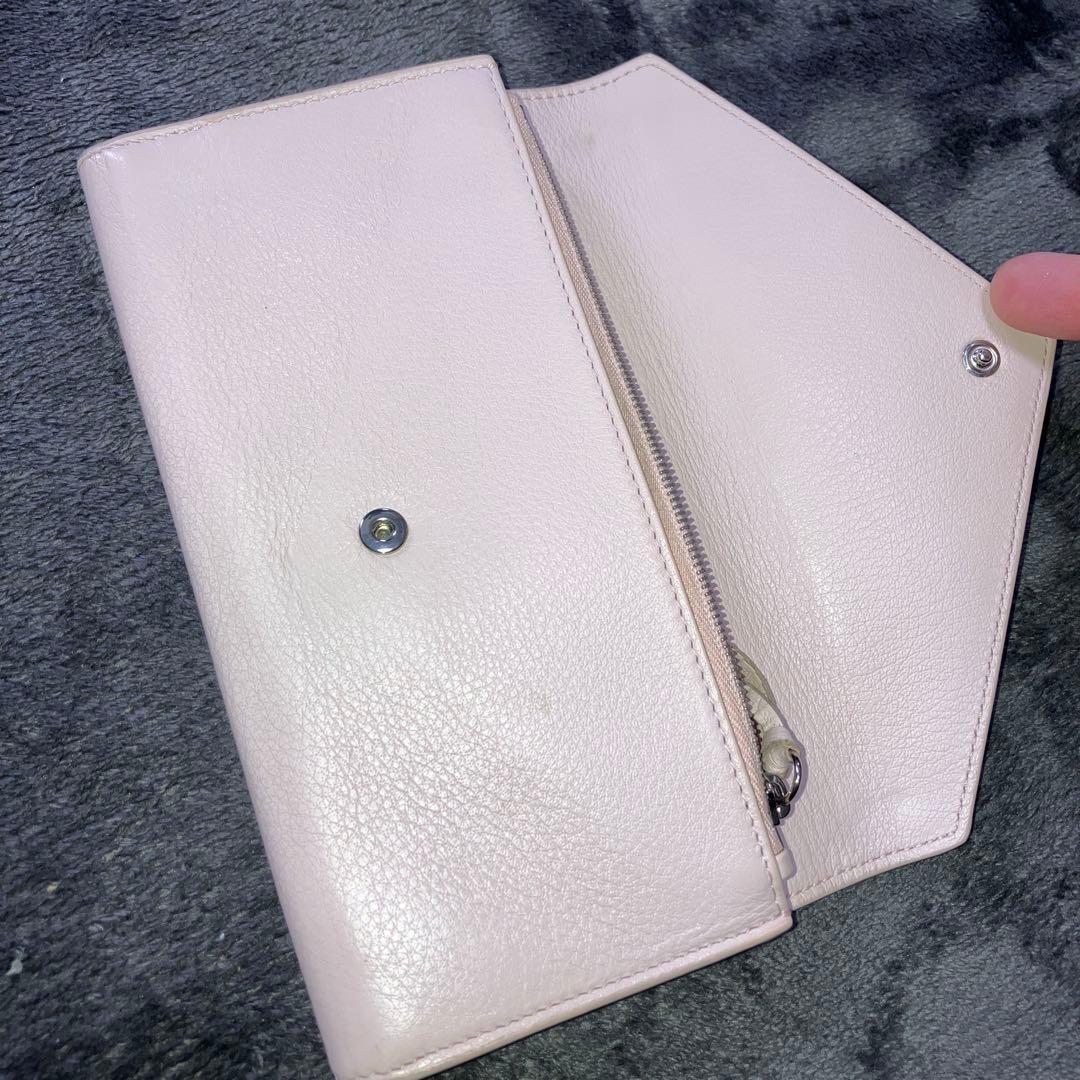 バレンシアガ　ピンク　桃色　長財布　レディース