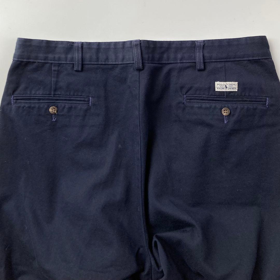 【USA製】ポロチノ アンドリューパンツ ラルフローレン ネイビー 36×30
