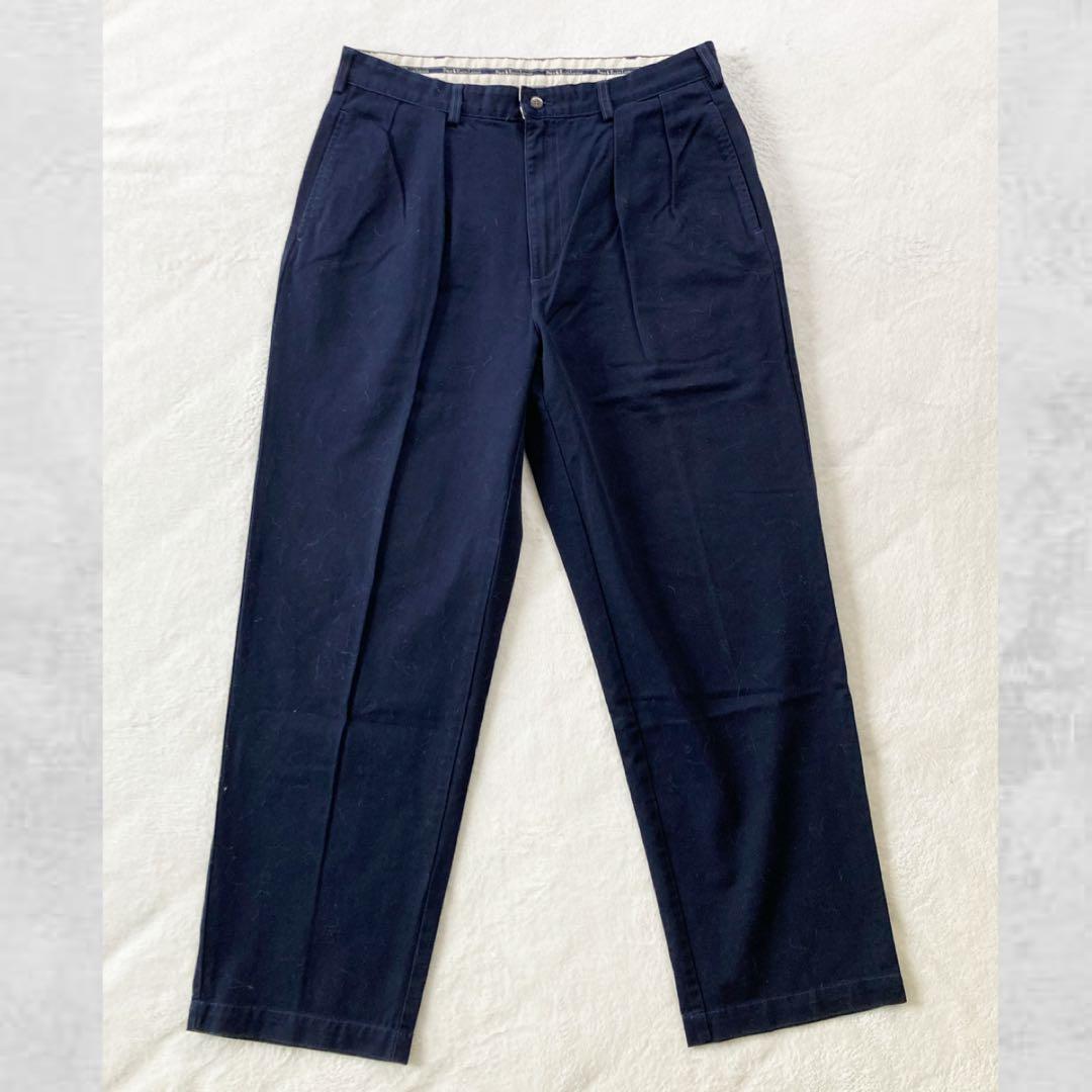 【USA製】ポロチノ アンドリューパンツ ラルフローレン ネイビー 36×30