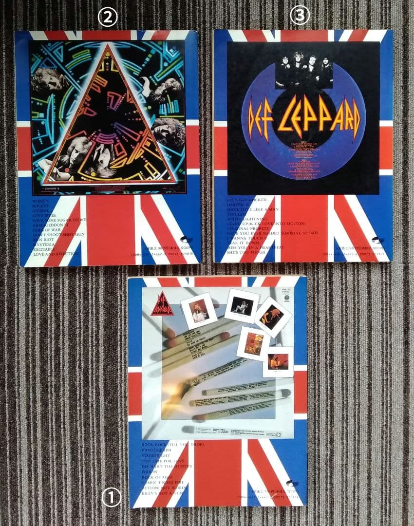 楽譜 デフ・レパード DEF LEPPARD バンドスコア 3冊セット TAB譜