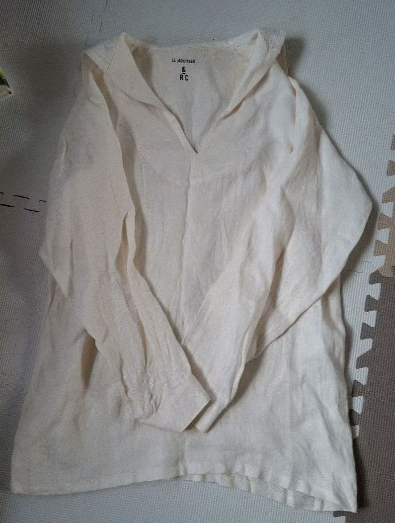 &RC アイボリー セーラー長袖シャツ カレンソロジー