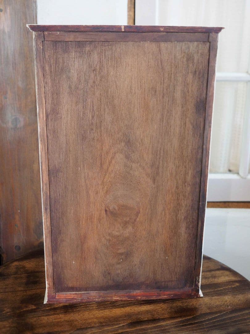 フランス　アンティーク　木製ガラス扉収納　キャビネット　棚　アンティーク家具