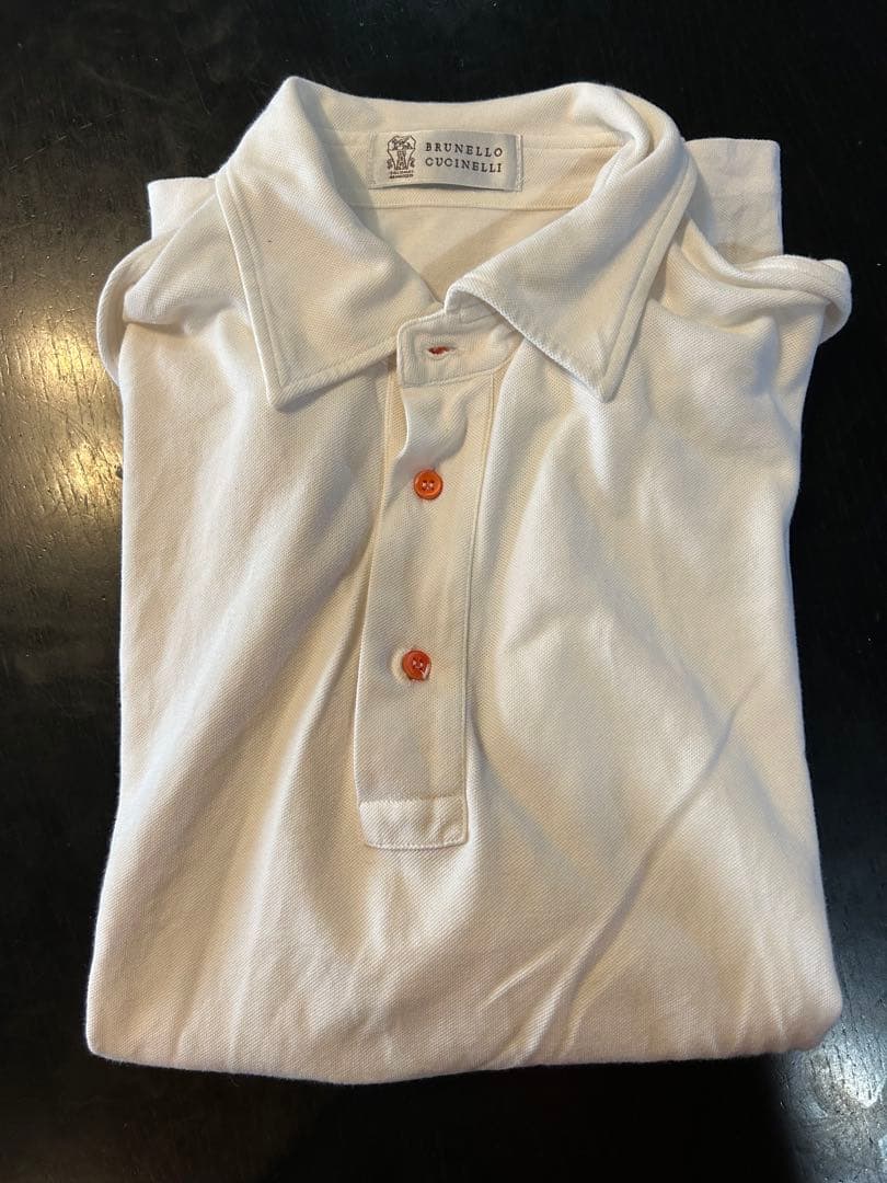 ち*こ様 BRUNELLO CUCINELLI ホワイトポロシャツ
