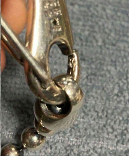 ヘ*ン様 ジャムホームメイド キーチェーンカラビナ　シルバー　ダイヤ付き