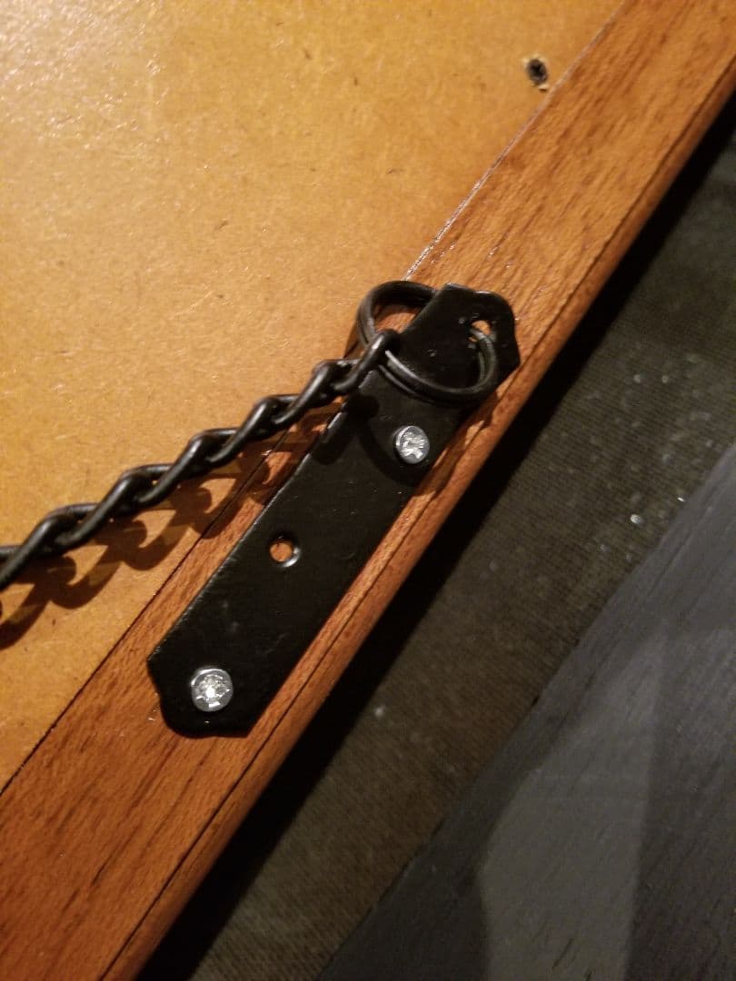 1970's　透かし彫り　細工　葡萄　蔦柄　ブナ桜　無垢　ロング　ウォールミラー