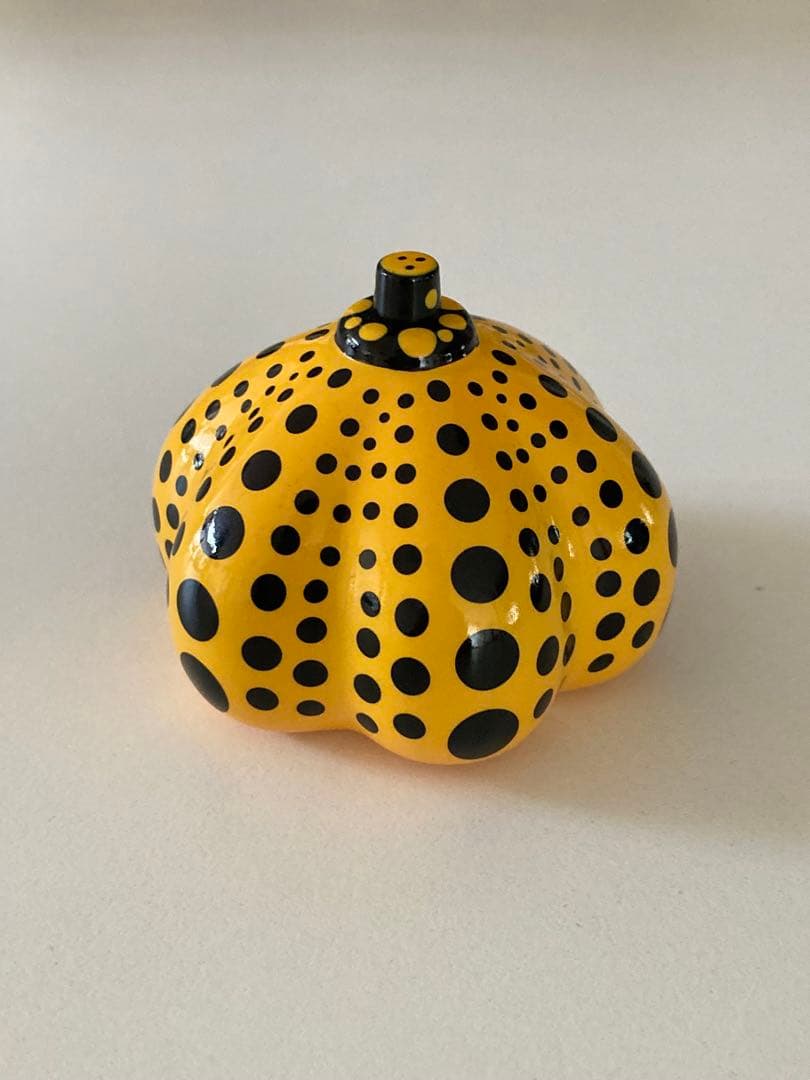 【美品】草間彌生 『yellow pumpkin』ぺーパーウェイト オブジェ