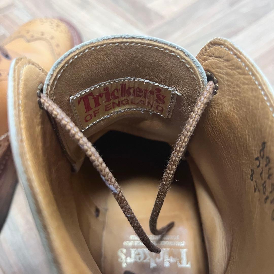 希少　Trickers カントリーブーツ　キャメル　メダリオン　モールトン