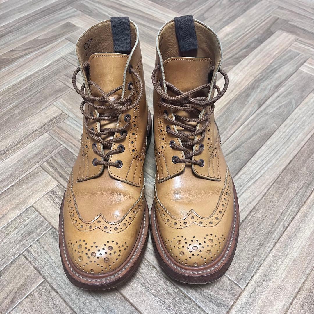 希少　Trickers カントリーブーツ　キャメル　メダリオン　モールトン