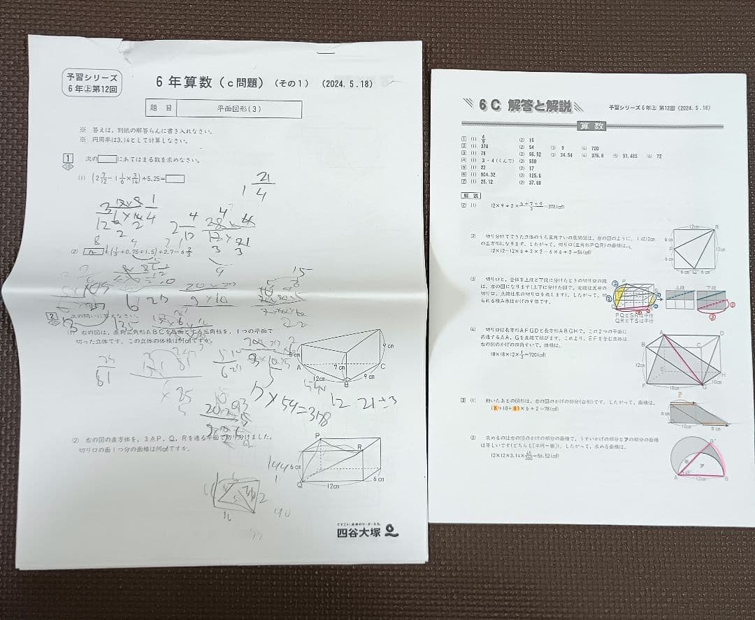 2024年 小6 四谷大塚 早稲アカ カリキュラムテスト YT週テスト原本6年生